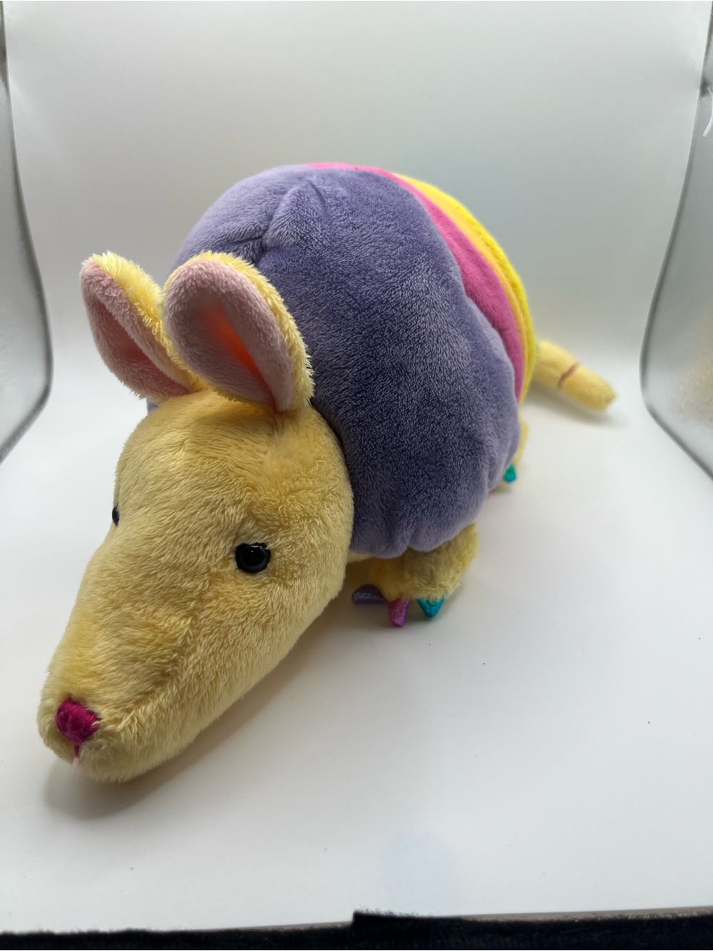 GANZ Webkinz Rainbow Armadillo Plush Stuffed Animal HM471 No Code